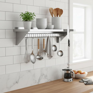 Estante de pared para ollas de alta resistencia, 1 estante para ollas para cocina comercial - Product Image 3