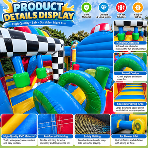 Château gonflable Ceyu avec impression de bande dessinée et grand toboggan pour <span class=keywords><strong>les</strong></span> entreprises de location de châteaux gonflables pour enfants - Product Image 4