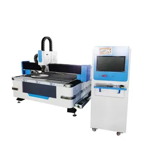Low Price 1000W Metal Steel Aluminum Sheet Plate CNC Fiber Laser Cutting Machine 3015