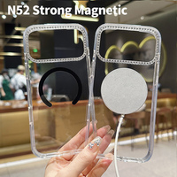 Étui de téléphone magnétique transparent anti-rayures pour iPhone 16 15 14 13 12 Pro Max Étui de téléphone transparent pour iPhone 17Air
