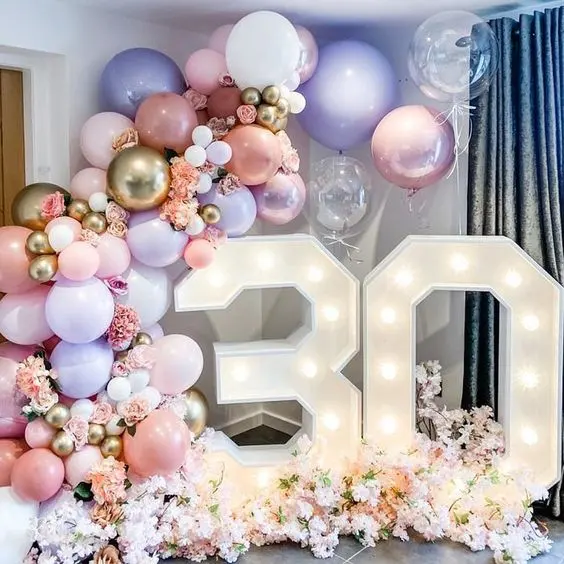 Birthday Events large Number Illuminated LED Bulb Marquee Letters light up letter sign led light 3ft 4ft 5ft marquee letter