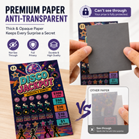 Billets à déchirer en carton fantaisie à thème disco, motifs haute définition personnalisés, différentes formes, cinq fenêtres, avec languette de tirage