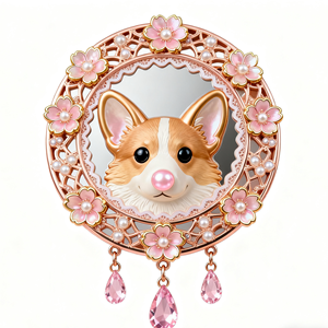 Unbreakable Travel <strong>Mirror</strong> Ultra Portable pink <strong>Dog</strong> Shiny Pocket <strong>Mirror</strong> Wholesale Mini Folding Rosegolden Cosmetic <strong>Mirror</strong> - Product Image 4