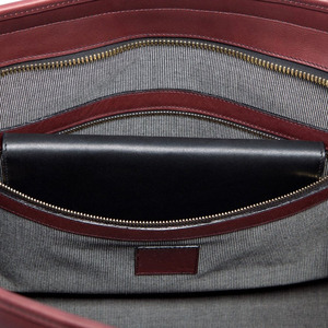 Sac de voyage unisexe en cuir classique léger avec logo personnalisé, poignée durable et doublure en polyester imperméable – Vente en gros - Product Image 6