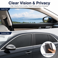 Película para Ventanas de Alto Rendimiento, 1mil 1PLY, Tinte para Ventanas, IRR35-80% UV90-99%, Anti-Rayones, Anti-Reflejos, Película Solar para Ventanas de Automóviles