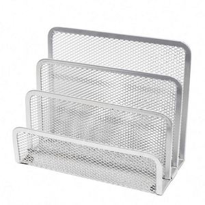 Metal <b>Mesh</b> Letter Holder Mail Sorter Post Rack Envelope Organiser Document Stand Desk File Storage Display Slots - Product Image 5