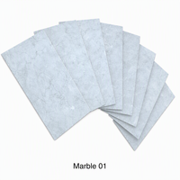 Panneau mural en pierre SPC de 4 mm, fin, léger, imperméable, facile à installer, écologique, revêtement mural intérieur