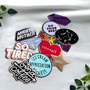 Bán buôn không có tối thiểu in logo trống kim loại tin tinplate giá rẻ Trâm pin tùy chỉnh huy hiệu nút cho khuyến mãi - Product Image 1