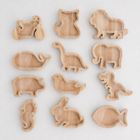 Hucha de madera con forma de animal personalizada con logo, caja de monedas de acrílico transparente con letras