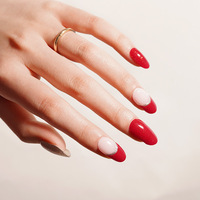 Huizi Huizi Nouvel An Rouge Nouveau Design Autocollants pour Ongles en Gel UV, Autocollants de Vernis à Ongles Populaires pour Nail Art