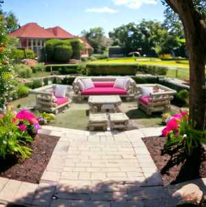 2023 à la mode moderne 5 places modulaire bambou bois canapé ensemble Table centrale 2 poufs intérieur extérieur salon jardin pour hôtels parcs - Product Image 4