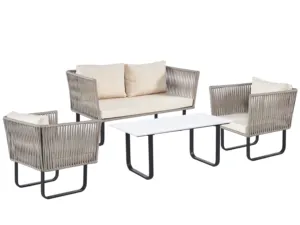 2023 плетеное ротанговое напольное, оптовая продажа, железный каркас, металлический внутренний дворик, садовый обеденный стул с водонепроницаемой подушкой