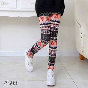 I-0131 3-12 Years Girls <b>Tie</b> <b>Dye</b> Stretch Leggings Patterned Printing Leggings Kids Girl Summer Sport Pants for Girls - Product Image 3