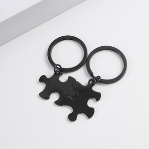 Porte-clés Puzzle en Gros, Accessoire Vintage en Acier Inoxydable, Support de Clés pour Voiture, Sac, Breloque Tendance, Cadeau - Product Image 5