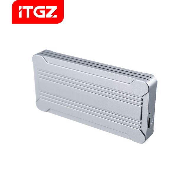 ITGZ Portable Thin M.2 NVMe PCIe SSD Enclosure USB 4.0 40Gbps Aluminum 4TB External Case