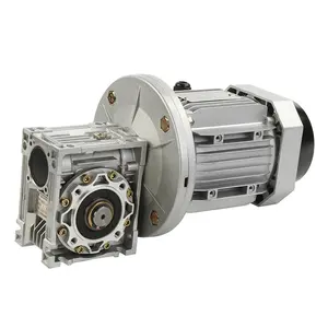 AC Electric 3 Phase 220v 380v Gear Motor Nmrv Worm Reducer Gearbox From 0.55kw To 4kw
