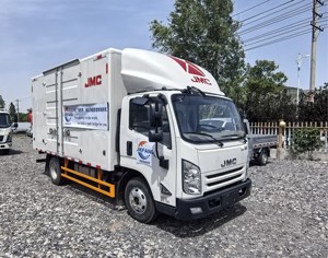 Camion diesel durable de la boîte 4x2 avec la transmission manuelle pour l'usage de ville, camion commercial de boîte de la livraison - Product Image 5