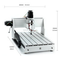 3d Mini Hobby Diy Cnc Router Machine Cnc 3040 300W/800W/1500W 4 As Hout Router Pcb Carving Machine