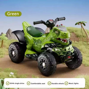 Vehículo Todoterreno de <span class=keywords><strong>Playa</strong></span> con Forma de Dinosaurio para Niños, Coche Eléctrico de Cuatro Ruedas, Juguete de Dinosaurio ATV con Batería de 12 V para Niños, Color Verde - Product Image 6
