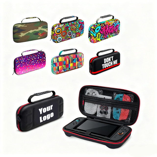 Factory Direct EVA Hard Case for Switch 2 with Zipper Closure and Mesh Pocket Shockproof Protective Case