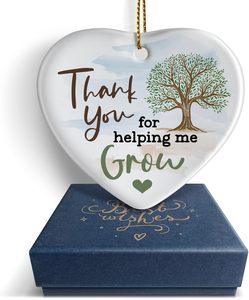Promozione: Decorazioni Natalizie in Ceramica Bianca a Forma di Cuore, Alta Qualità, Stampa UV per Sublimazione, Decorazioni da Appendere - Product Image 2