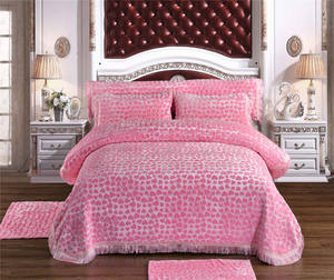 Colorful Soft Winter Thickened 4pc Polyester Flannel <b>Blanket</b> Heart Patterns Waterproof Knitted <b>Weighted</b> Cooling Hotel Home - Product Image 6