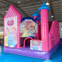 Château gonflable princesse le plus populaire avec toboggan, en PVC, pour enfants, logo personnalisé, couleur personnalisée, haute qualité, utilisation en extérieur, JIALE JL141