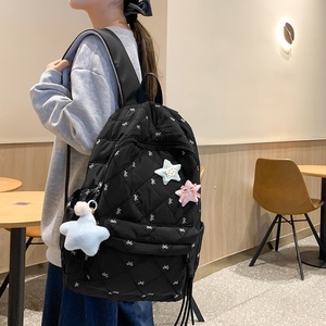 Mochila Ligera para Estudiantes Universitarias, Estilo Forestal, Forro de Poliéster, Exterior de Nailon, Gran Capacidad, para Laptop, con Aislamiento - Product Image 3
