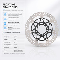 Disque de frein flottant avant sur mesure 310 mm, percé, pour Kawasaki Ninja ZX 10R Z 1000 Z 800, nouvelle fourniture, acier 420