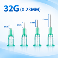 Aiguilles hypodermiques jetables stériles de calibre 34, 4 mm, nouvelle arrivée, aiguilles de calibre précis