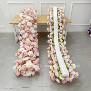 Cross-border New High Quality Purple Silk Flower Ball Row Artificial Table Stage Background Arch <strong>Weddings</strong> <strong>Ceiling</strong> <strong>Decorations</strong> - Product Image 4