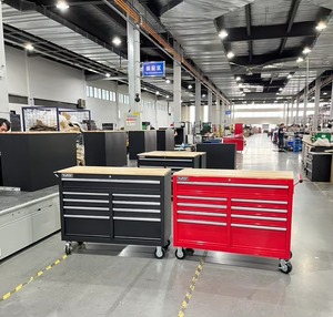 Heavy Duty Metal Multifunctional 4-Wheel Rolling <b>Tool</b> Cart with Drawers for Salon Industrial and Workshop Storage Use - Product Image 5