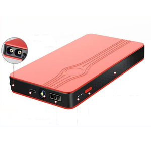 レッドポータブルカーバッテリージャンプスターター<span class=keywords><strong>12V</strong></span> 600A緊急電源装置パワーバンクケース車緊急始動用 - Product Image 3