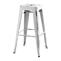 Tabouret de bar moderne en métal, siège carré sans dossier, mobilier minimaliste pour salle à manger, bar à domicile, hôtel