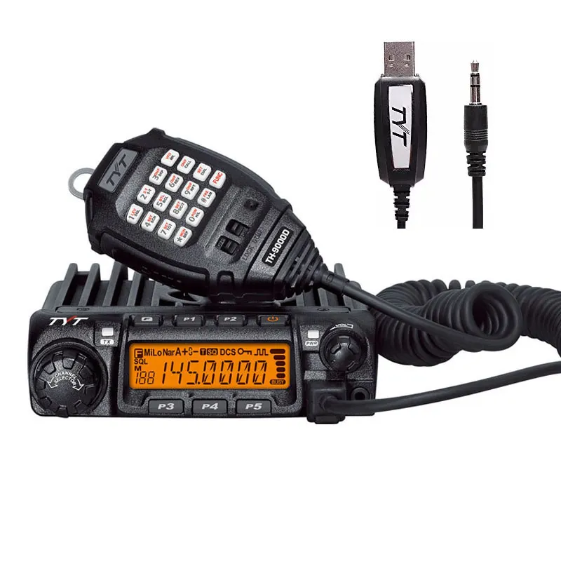 Tyt TH-9000D High Power Auto Mobiele Fm Transceiver Amateur Ham Radio 45W/65W Vhf/Uhf Walkie talkie Lange Bereik 100Km