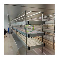 Laitue hydroponique Offre Spéciale plantant le banc roulant vertical de couches multiples élèvent le support avec la jambe réglable