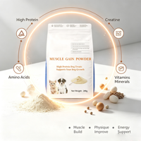 Poudre hyperprotéinée pour la croissance musculaire à absorption rapide pour chiens et chats - Soutien à la force et à la santé de la peau et du pelage - Complément alimentaire pour animaux de compagnie