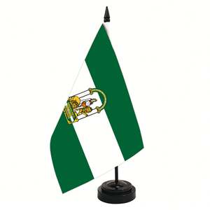Bandera Personalizada del Distrito <span class=keywords><strong>de</strong></span> Andalucía <span class=keywords><strong>de</strong></span> 5x8 Pulgadas, Material <span class=keywords><strong>de</strong></span> Poliéster al por Mayor <span class=keywords><strong>de</strong></span> Fábrica, Base <span class=keywords><strong>de</strong></span> Plástico ABS, Asta <span class=keywords><strong>de</strong></span> Bandera para Uso en Escritorio <span class=keywords><strong>de</strong></span> Oficina - Product Image 1