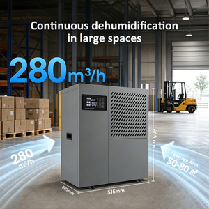Greenfly 50L Industrial Wall Mounted High Efficiency Humidity Control <b>Dehumidifier</b> - Product Image 4