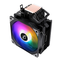 QiuzAim Ordinateur Carte Mère B760 LGA1200 S-RGB AM4 Air CPU Cooler Avec 4pin 120mm PWM Ventilateurs 6-heat-pipe pour 1156 15th 1700 12V