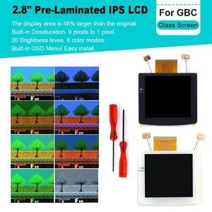 Hispeedido Kit LCD IPS da 2,8 pollici laminato 480x432 con scala integrale, retroilluminazione e pixel retrò per Game Boy Color - Product Image 1