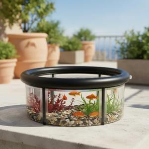 1 X 팝업 인플레이터블 어항 27.6 X 11.8 인치 대용량 어항 PVC 휴대용 실내외 수족관 - Product Image 4