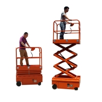 3,9m (13ft) 300kg (660lbs) Tragfähigkeit Mini Selbstfahrende JLG 3-4,8m Höhenarbeitsbühne für Bauarbeiten Elektrisch Betrieben