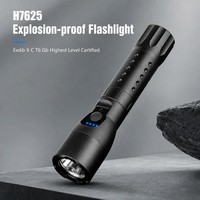 Lampe torche intrinsèquement sécurisée Exdib IIC T6 GB, projecteur portable avec batterie 2600 mAh et lampe de signalisation arrière pour la patrouille des raffineries de pétrole