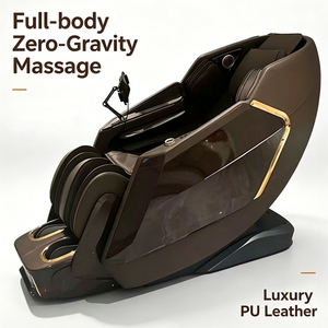 Mostar 3D Luxury Full-Body Chair Hip <b>Vibration</b> Zero Gravity Recliner Featuring Shiatsu Musical PU Leather Design <b>Neck</b> - Product Image 1