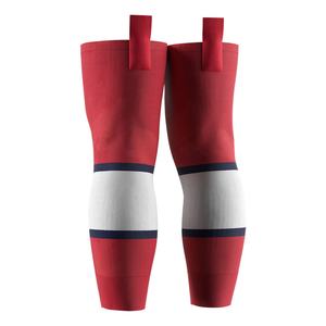 Vente Flash : Genouillères Légères Personnalisables pour Hommes, Chaussettes de Hockey Sublimées Roses Personnalisées avec Logo pour le Sport et le Lacrosse - Product Image 4