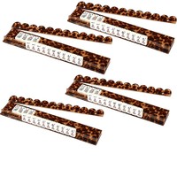 Acryl-Mahjong-Ständer mit Wellenkanten, Perlenmuster-Mahjong-Kartenhalter für Amerikanisches und Chinesisches Mahjong-Spiel