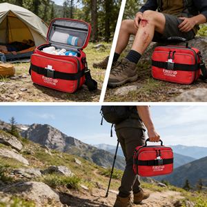 Trousse de premiers soins d'urgence, grande trousse médicale pour la maison, la voiture, le <span class=keywords><strong>camping</strong></span>, les voyages, la randonnée, les sports et les situations d'urgence en plein air - Product Image 2