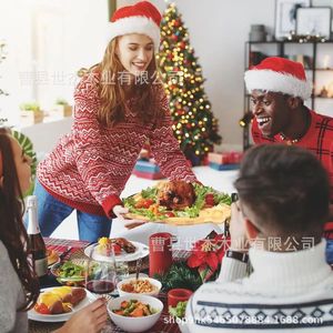 Shijie Modern Minimalist Wooden <b>Tray</b> Irregular Shape Christmas Decorative <b>Tray</b> For Holiday Festive Atmosphere - Product Image 1
