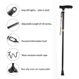 Tongkat Jalan untuk Pria & Wanita Dapat Dilipat, Dapat Disesuaikan, Berdiri Sendiri, Semua Medan, Tongkat Jalan yang Dapat Dilipat untuk Lansia & Dewasa - Product Image 5